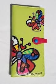 CARTEIRA LONGA BORBOLETA VERDE - by Romero Britto